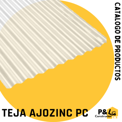 TEJA AJOVER AJOZINC POLICARBONATO OPAL