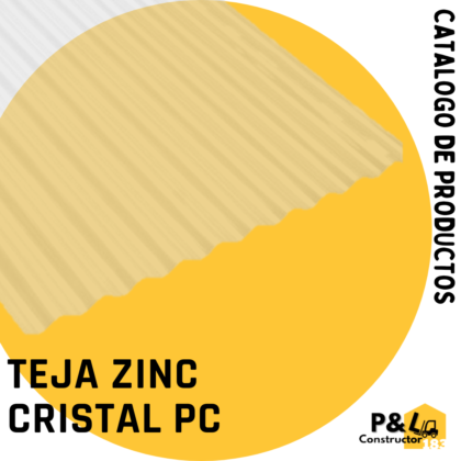 TEJA ZINC CRISTAL POLICARBONATO