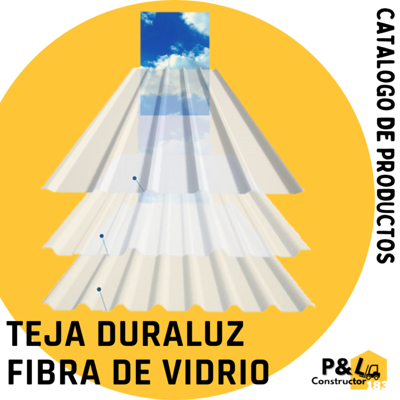 TEJA DURALUZ FIBRA DE VIDRIO