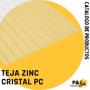 TEJA ZINC CRISTAL POLICARBONATO